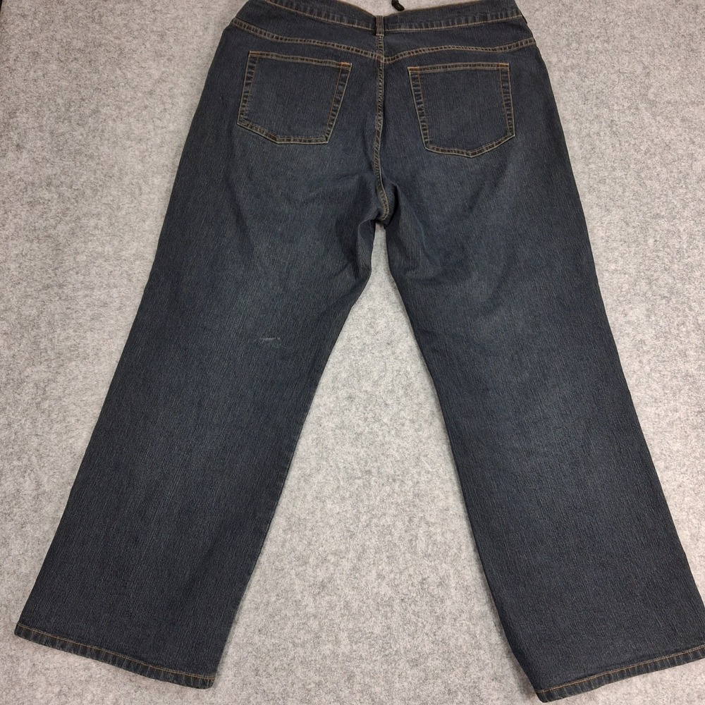 Avenue Blues Jeans Womens 16 Petite Blue Dark Wash‎ Stretch Straight Leg - Picture 2 of 6